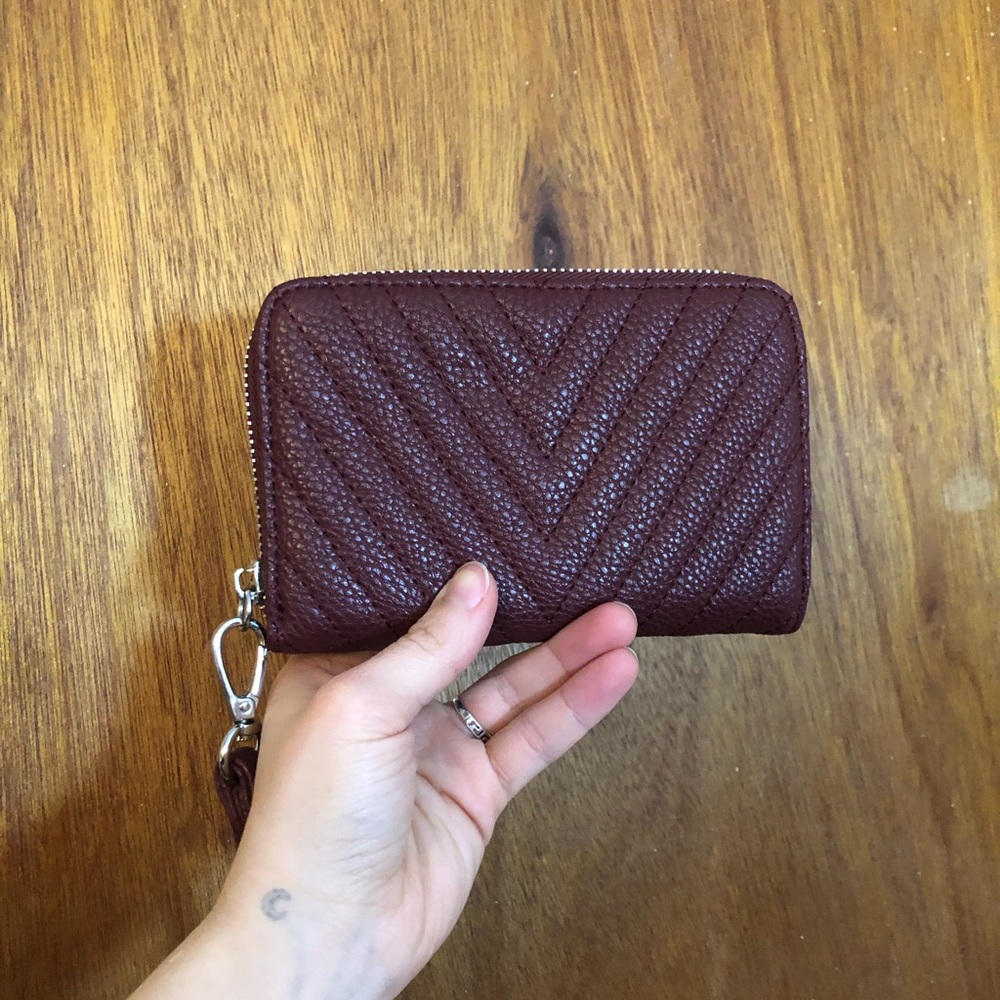 Leather wallet-purse
